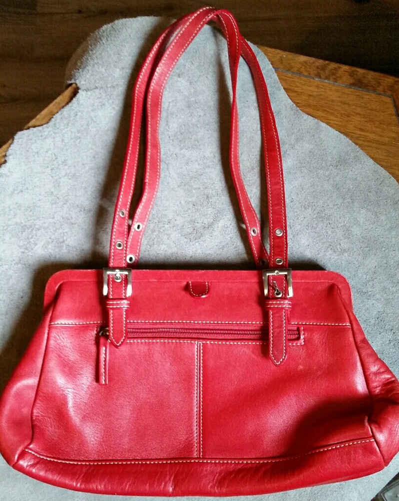 Tignanello Red Leather Purse